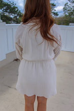 Load image into Gallery viewer, Amoura Raglan Button Front Dress- Cream
