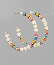Load image into Gallery viewer, Color Beads Hoops
