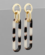 Load image into Gallery viewer, Acrylic Long Oval Dangle Earrings
