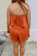 Load image into Gallery viewer, Dance Again Tired Ruffle Romper- Burnt Orange
