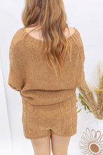 Load image into Gallery viewer, Golden Cable Knit Combo Set- Almond
