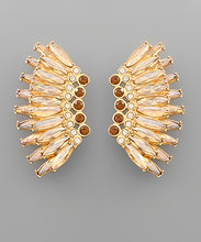 Load image into Gallery viewer, 2 Layer Crystal Wing Earrings

