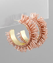 Load image into Gallery viewer, Bar Fringe Open Hoops
