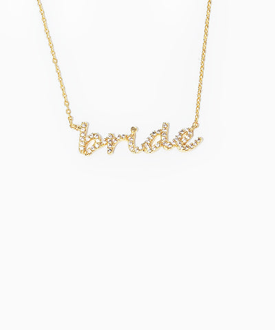 Lowercase Bride Necklace