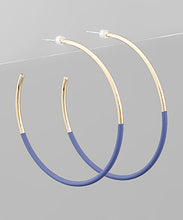 Load image into Gallery viewer, Half Color Coated Hoops
