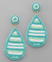 Load image into Gallery viewer, Beaded Teardrop Earrings
