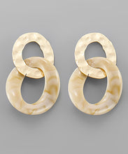 Load image into Gallery viewer, Acrylic &amp; Metal Circle Earrings
