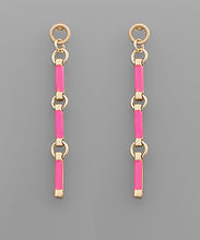 Load image into Gallery viewer, Epoxy Cylinder Drop Earrings
