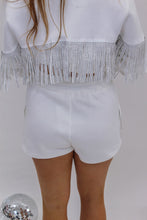 Load image into Gallery viewer, Dazzling Rhinestone Fringe Sweat Shorts
