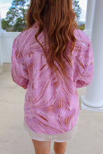 Load image into Gallery viewer, Alexa Button Up Front Knot Blouse- Pink/Lilac
