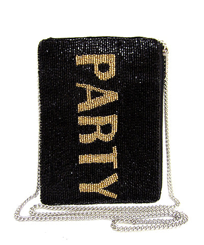 “Party” Seed Bead Clutch