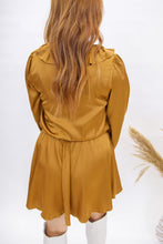 Load image into Gallery viewer, Milly Pleated Ruffle Romper- Camel
