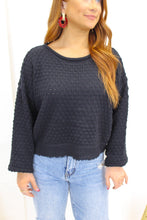 Load image into Gallery viewer, Claudette Knit Sweater- Black
