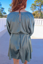 Load image into Gallery viewer, Alissa Satin Dress- Sage
