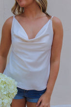 Load image into Gallery viewer, Promised Love Cowl Neck Tank- Cream
