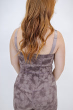 Load image into Gallery viewer, Tie-Dye Paneled Active Crop Top-Bark
