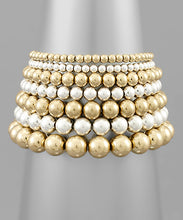 Load image into Gallery viewer, 7 Row Metal Ball Bracelets

