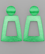 Load image into Gallery viewer, Polygon Textured Metal Earrings

