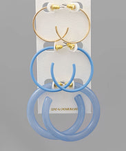 Load image into Gallery viewer, Color Multi Hoops Set
