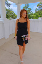 Load image into Gallery viewer, Elsie Square Neck Mini Dress- Black
