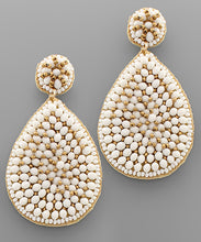 Load image into Gallery viewer, Beaded Teardrop Earrings
