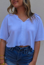Load image into Gallery viewer, Waffle Knit Crop Tee
