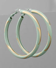 Load image into Gallery viewer, Gold Line Paint Hoops
