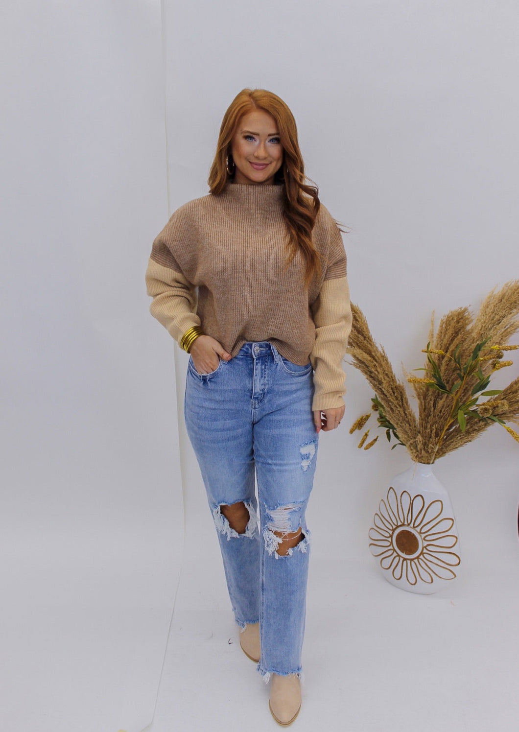 Cute & Cuddly Colorblock Sweater