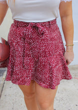 Load image into Gallery viewer, Emerson Polka Dot Skort- Wine
