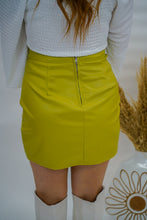 Load image into Gallery viewer, Arrive In Style Slit Leather Skirt-Avocado
