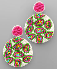 Load image into Gallery viewer, Seed Beads Disk Earrings
