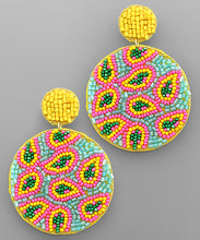 Load image into Gallery viewer, Seed Beads Disk Earrings
