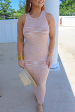 Load image into Gallery viewer, Yarn Halter Neck Fitted Midi Dress
