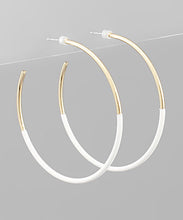 Load image into Gallery viewer, Half Color Coated Hoops
