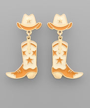 Load image into Gallery viewer, Hat &amp; Boots Earrings
