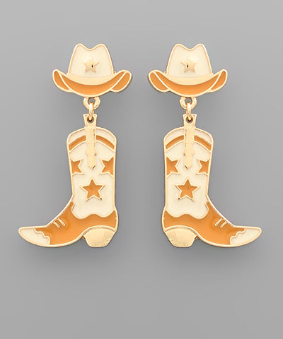 Hat & Boots Earrings