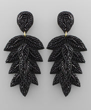 Load image into Gallery viewer, Bead Marquise Leaves Earrings
