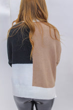 Load image into Gallery viewer, Endearing Coloblock Sweater- Brown/Black

