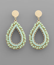 Load image into Gallery viewer, Braided Raffia Teardrop Earrings
