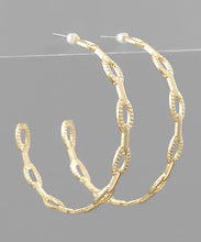 Load image into Gallery viewer, Chain Hoops
