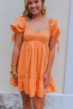 Load image into Gallery viewer, Summer Sun Babydoll Dress- Orange
