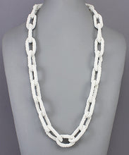 Load image into Gallery viewer, Long Linked Seed Bead Necklace
