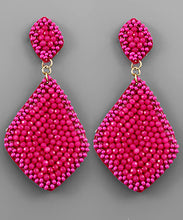 Load image into Gallery viewer, Bead Rhombus Dangle Earrings
