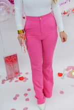 Load image into Gallery viewer, Fun In Pink Highwaisted Pants- Hot Pink
