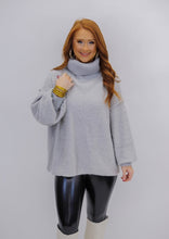 Load image into Gallery viewer, Elissa Fuzzy Oversize Sweater- Grey
