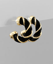 Load image into Gallery viewer, Velvet Wrap Hoops
