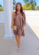 Load image into Gallery viewer, Tabatha Animal Print One Shoulder Dress- Coco
