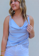 Load image into Gallery viewer, Promised Love Cowl Neck Tank- Light Grey
