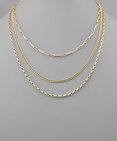 Multi Chain Layer Necklace