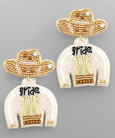 BRIDE Cowboy Earrings